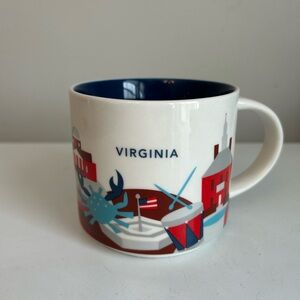 Starbucks Coffee Virginia Mug Cup You Are Here Collection 2014 14 fl oz / 415 ml